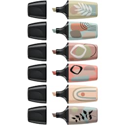 BOSS Mini Naturevibes Highlighter Set 6-Color Set (Mud Green, Earth Green, Umber, Sienna, Beige, Warm Grey)
