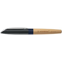 Grow Fountain & Ballpoint Pen Fountain Pen - Blueberry Blue/Beech