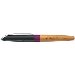 Grow Fountain & Ballpoint Pen Fountain Pen - Plum Red/Cherry