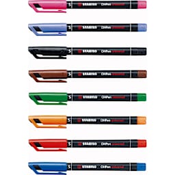 OHPen Universal Pen 8 Color Set - .4mm Permanent - Peggable