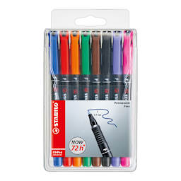 OHPen Universal Pen 8 Color Set - .7mm Permanent - Peggable