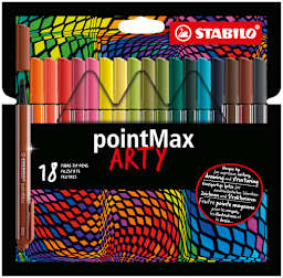 pointMax Pen 18-Pen ARTY Wallet Set - Peggable