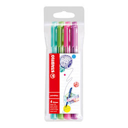 pointMax Pen 4-Pen Wallet - Bright Colors - Peggable