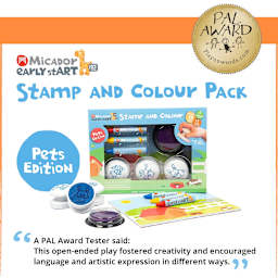 Stamp and Colour Mini Packs Pets Edition Pack