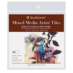 Strathmore 400 Series Mixed Media Paper Pack, 4" x 4", Pkg of 10