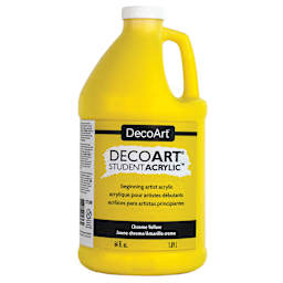 STUDENT ACRY CHROME YEL 64OZ