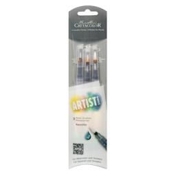 Cretacolor Aqua2Go Waterbrushes, Set of 3