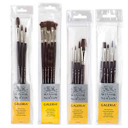 Winsor & Newton Galeria Brush Set, Long Handle, 3-Brushes
