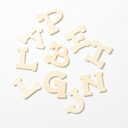 Wood Letters 1" - 60-Pieces/Pkg.