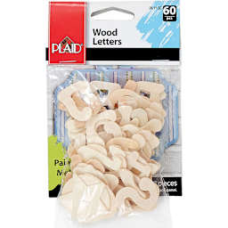 Wood Letters 1" - 60-Pieces/Pkg.