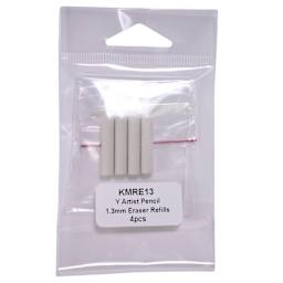 Yasutomo Erasers Pkg of 4, 1.3 mm