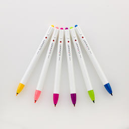 ClickArt Retractable Marker Pen 6-Pen Celebration Set