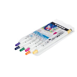 ClickArt Retractable Marker Pen 6-Pen Tie-Dye Set