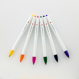 ClickArt Retractable Marker Pen 6-Pen Tie-Dye Set