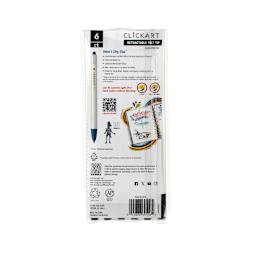 ClickArt Retractable Marker Pen 6-Pen Night Scape Set