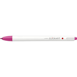 ClickArt Retractable Marker Pen Cherry Pink