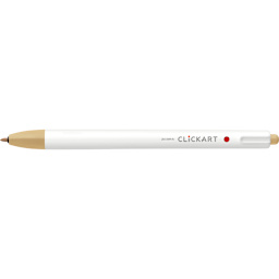 ClickArt Retractable Marker Pen Light Brown