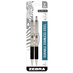 F-402 Retractable Ballpoint Pen .7mm - Black, 2/Pkg. - Peggable
