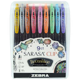 Sarasa Clip Gel Retractable Pen Sarasa Decoshine 9-Color Set