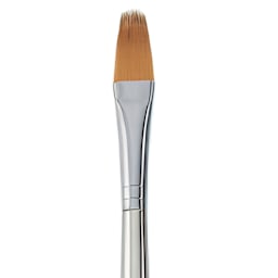 Royal Brush Zen Series 73 Synthetic All Media Brush, Short Handle, Filbert Comb, 1/2 in