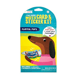 Tiny Tada! Note Cards & Sticker Set Playful Pups