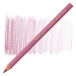 Caran d'Ache Colorblock Maxi Metallic Pencil - Scarlet pencil and swatch