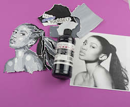 torn paper portraits