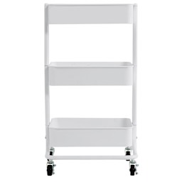 artPOP! 3-Tier Rolling Cart - White (Front of cart)