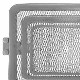 artPOP! 3-Tier Rolling Cart - Gray (Close-up of mesh tray bottoms)