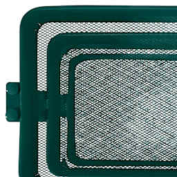 artPOP! 3-Tier Rolling Cart - Green (Close-up of mesh tray bottoms)