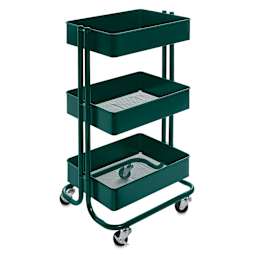 artPOP! 3-Tier Rolling Cart - Green