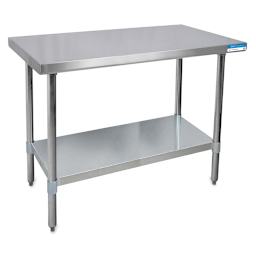 Stainless Steel Tables - 48" long table shown at angle