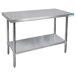 Stainless Steel Tables - 60" long table shown at angle