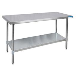 Stainless Steel Tables - 72" long table shown at angle