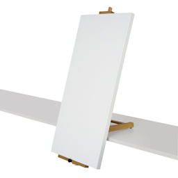 Blick Edge Tabletop Easel, holding canvas