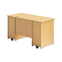 Whitney Brothers Teachers Desk rear view showing modesty panel