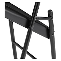National Public Seating Commercialine Folding Chair - Black, Set of 4
