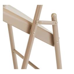 National Public Seating Commercialine Folding Chair - Beige, Set of 4