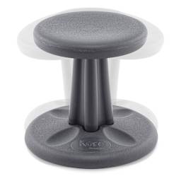 Kore Design Preschool Wobble Chair - Grey, 12", Shown in motion.