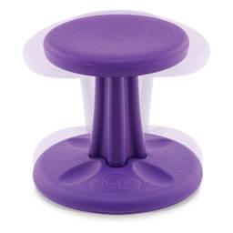 Kore Design Preschool Wobble Chair - Purple, 12", Shown in motion.
