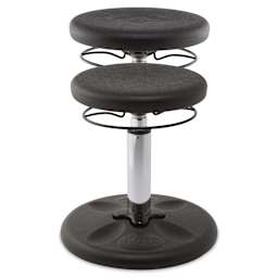 Kore Design Kids Adjustable Chair - Black - raised and unraised