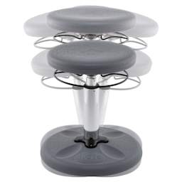 Kore Design Kids Adjustable Chair - Grey - demonstrating rocking movement