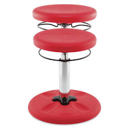 Kore Design Kids Adjustable Chair - Red - raised and unraised