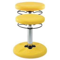 Kore Design Kids Adjustable Chair - Yellow - raised and unraised