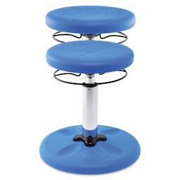 Kore Design Kids Adjustable Chair - Blue - raised and unraised