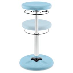 Kore Design Kids Tall Adjustable Chair - Pale Blue - raised and unraised