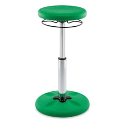 Kore Design Kids Tall Adjustable Chair - Green, Shown at maximum height.