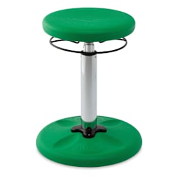 Kore Design Kids Tall Adjustable Chair - Green, Shown at minimum height.