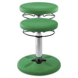 Kore Design Kids Adjustable Chair - Green - raised and unraised
