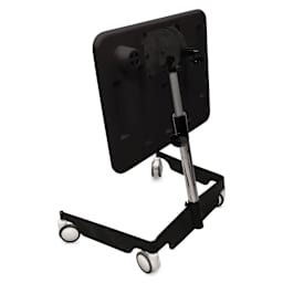 Kore Design Kids Sit-Stand Mobile Student Desk - Black with desk folded down